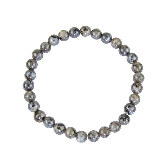 Bracelet Labradorite avec inclusions   Pierres boules 6mm