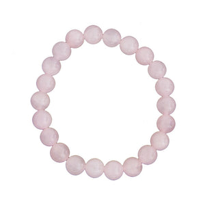 Pink Quartz Bracelet 8mm Beads