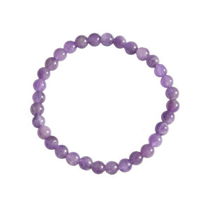 Amethyst-Armbandperlen 6 mm