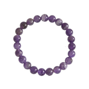 Amethyst-Armband, 8 mm Perlen