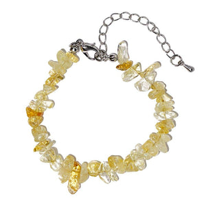 Bracelet Citrine    Baroque avec fermoir – 19 à 23cm