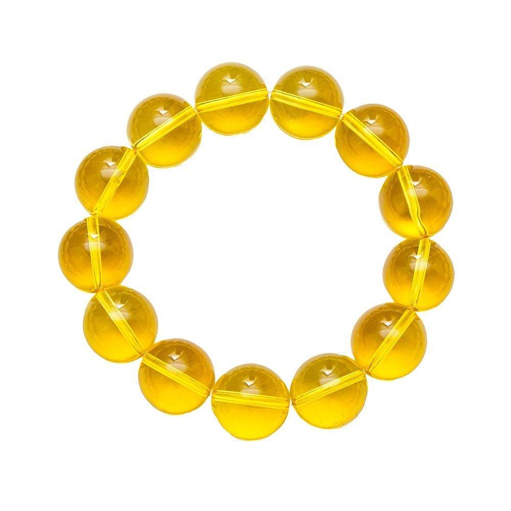 Bracelet Citrine Pierres boules 14mm - Voile Vanessa