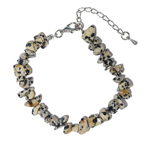 Baroque Dalmatian Jasper bracelet with clasp 19 to 23cm