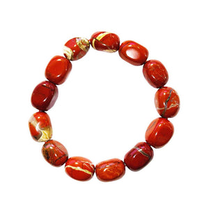 Red Jasper Bracelet with Nugget Stones