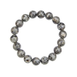 Labradorite bracelet with 10mm ball stone inclusions