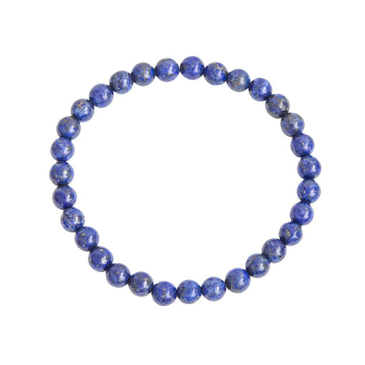 Bracelet Lapis Lazuli   Pierres boules 6mm