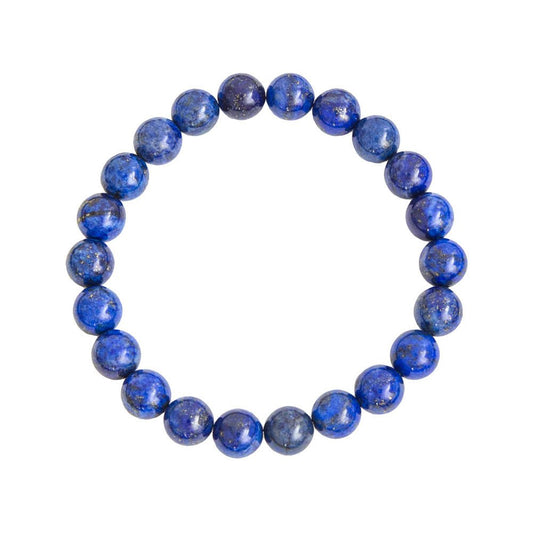 Bracelet Lapis Lazuli   Pierres boules 8mm