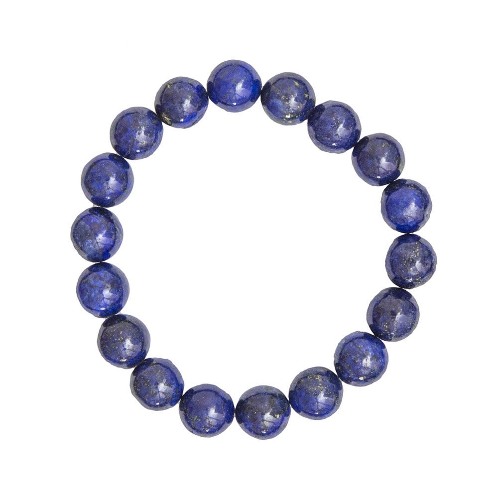 Bracelet Lapis Lazuli Pierres boules 10mm - Voile Vanessa