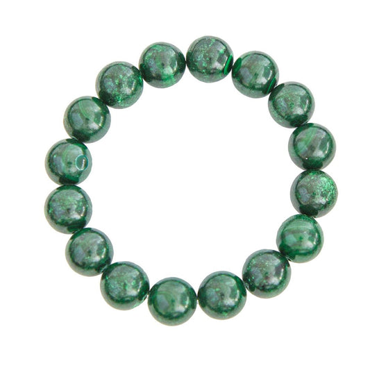 Bracelet Malachite Pierres boules 12mm - Voile Vanessa