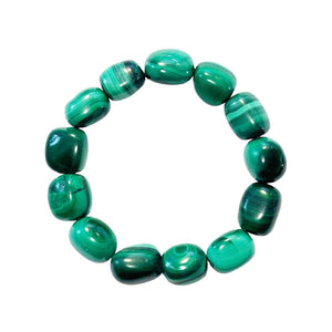 Malachite Nugget Stone Bracelet