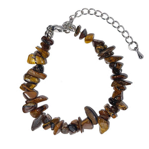 Baroque tiger eye bracelet with clasp 19 to 23cm