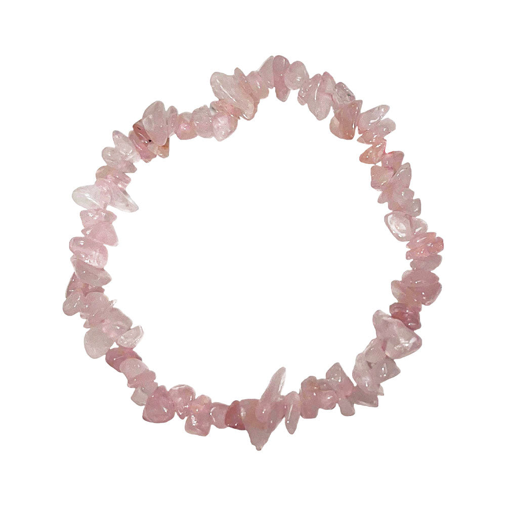 Bracelet Quartz rose Baroque 19cm - Voile Vanessa