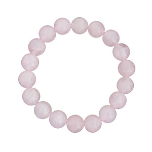 Pink Quartz Bracelet 10mm Beads