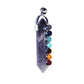 Pendentif 7 chakras Améthyste Pointe longue - Voile Vanessa