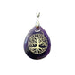 Pendentif Améthyste  Goutte Arbre de vie