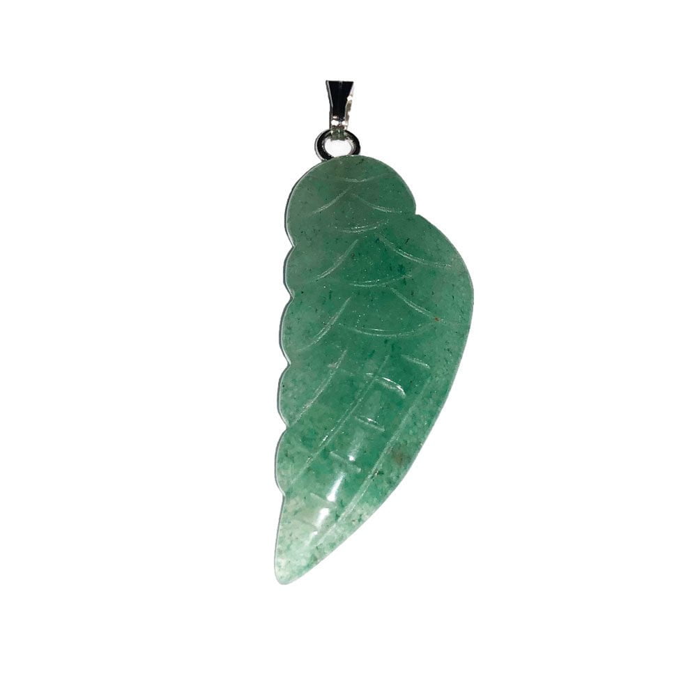 Pendentif Aventurine verte Aile d’Ange - Voile Vanessa