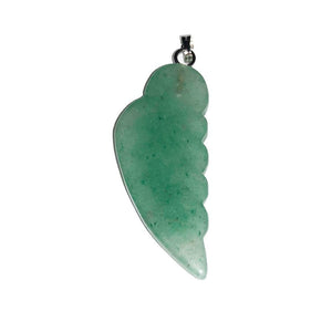 Green Aventurine Angel Wing Pendant