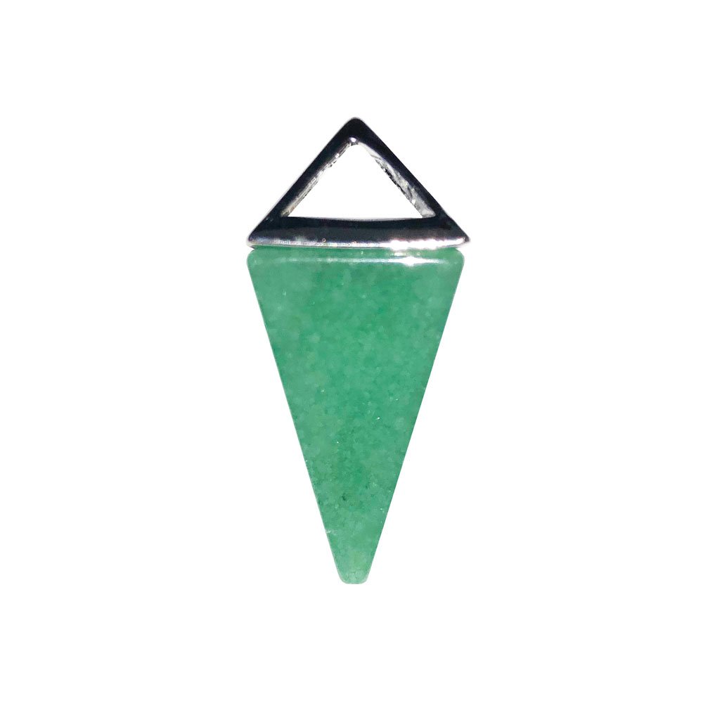 Pendentif Aventurine Pyramide Argent - Voile Vanessa