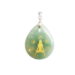 Green Aventurine Yoga 7 Chakra Pendant