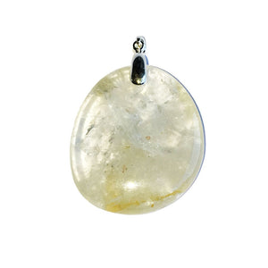 Citrine Flat Stone Pendant