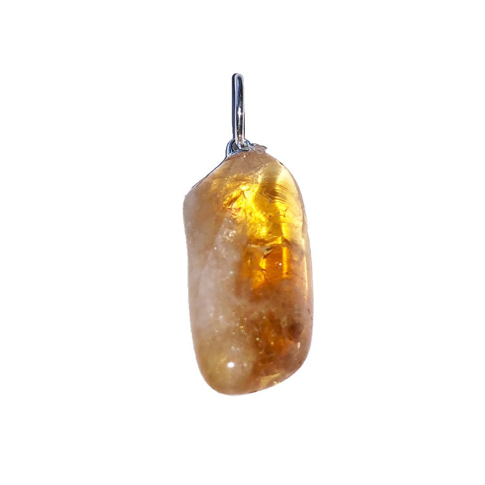 Pendentif Citrine Pierre roulée - Voile Vanessa