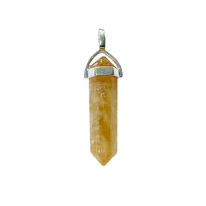 Citrine Stone Point Pendant