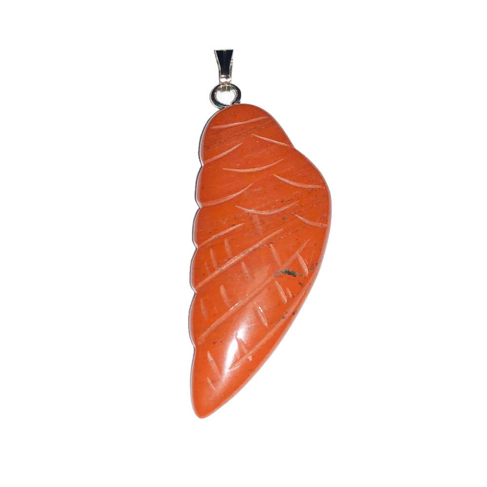 Pendentif Jaspe rouge Aile d’ange - Voile Vanessa