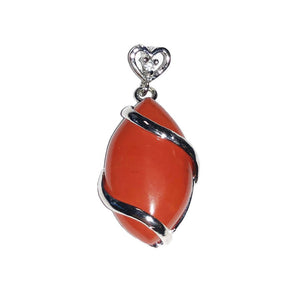 Red Jasper Horse's Eye Pendant