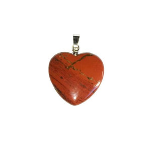 Small Heart Red Jasper Pendant