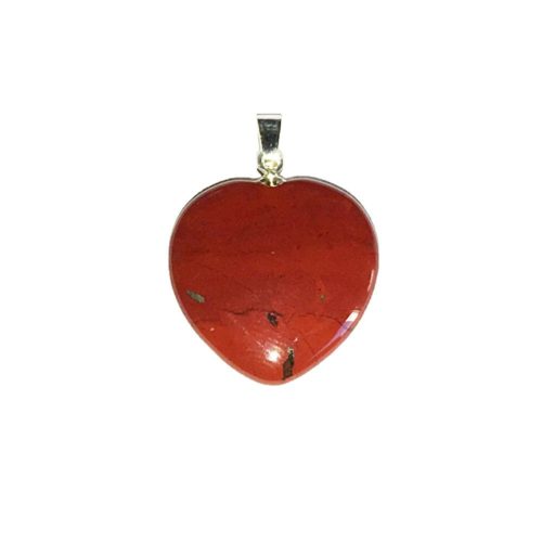 Pendentif Jaspe rouge Petit Coeur - Voile Vanessa