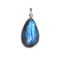 pendentif labradorite montée acier