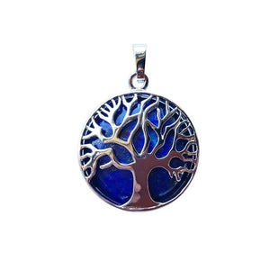 Lapis lazuli tree of life pendant