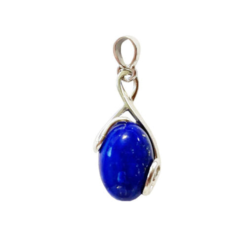 Pendentif Lapis-lazuli “Océane” – Ovale – Argent 925 - Voile Vanessa