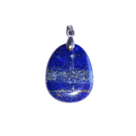 Lapis lazuli flat stone pendant