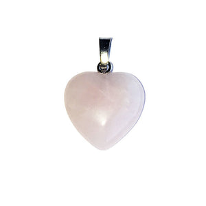 Pink Quartz Small Heart Pendant