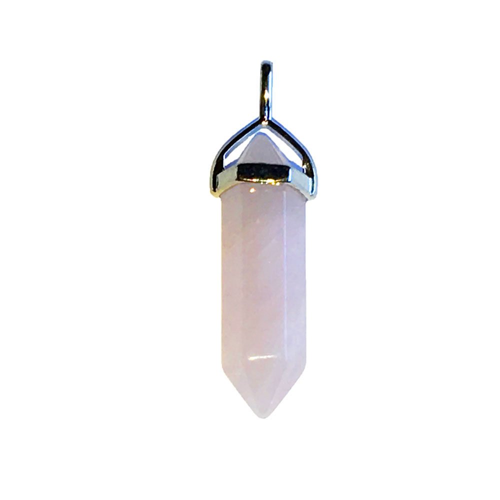 Pendentif Quartz rose Pointe - Voile Vanessa