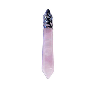 Pink Quartz Pendant Long Point