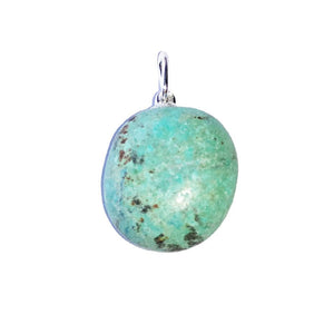 African Turquoise Pendant Tumbled Stone