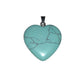 Pendentif Turquoise stabilisée Petit coeur - Voile Vanessa