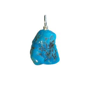 Stabilized Turquoise pendant Raw stone